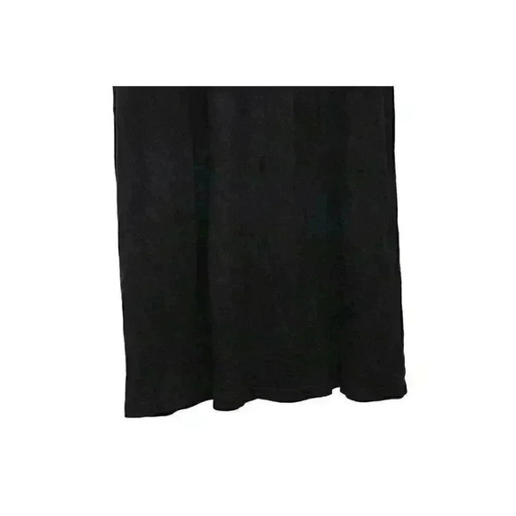 Talbots Midi Dress Size Small Black Cotton Embroidered Scalloped Hem Lightweight - Picture 11 of 13